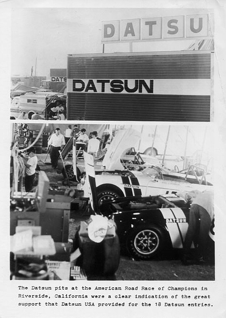 Datsun Tent, Riverside ARRC, 1968 