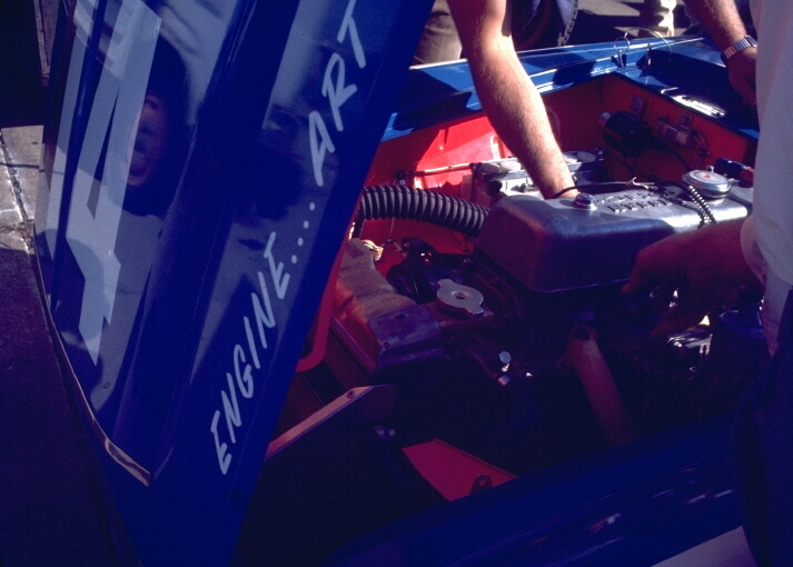 The immaculate engine bay