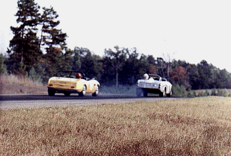 George Franklin brakes - Elva gives chase