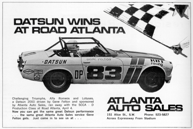 Atlanta Auto Sales Ad - 1971
