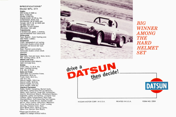 Datsun Sports Car it's a winner!