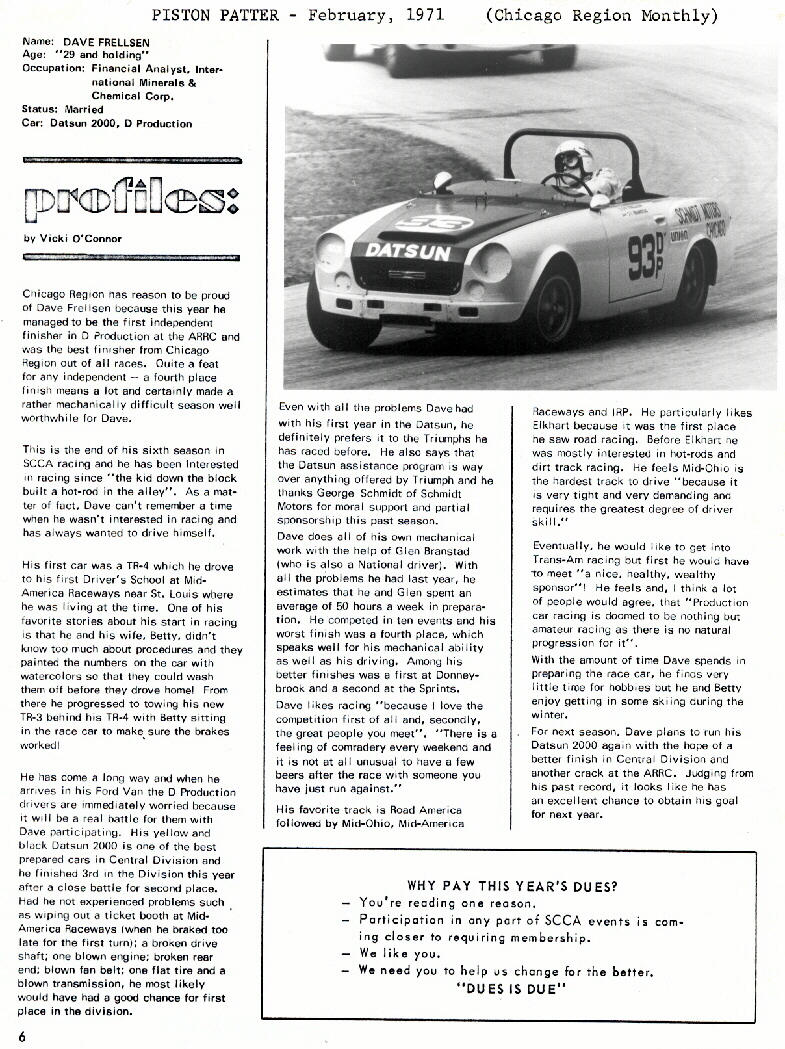 Dave Frellsen profile